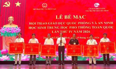  Bắc Ninh giành giải Ba hội thao giáo dục quốc phòng và an ninh học sinh trung học phổ thông toàn quốc